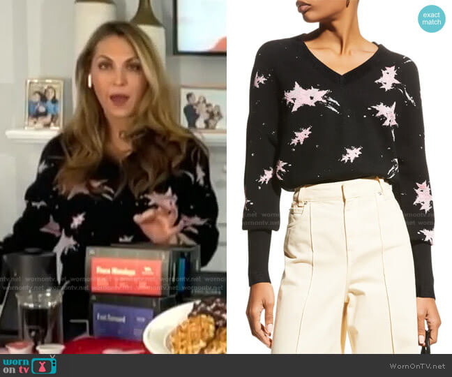 Diane von Furstenberg June Star Sweater worn by Lori Bergamotto on Today