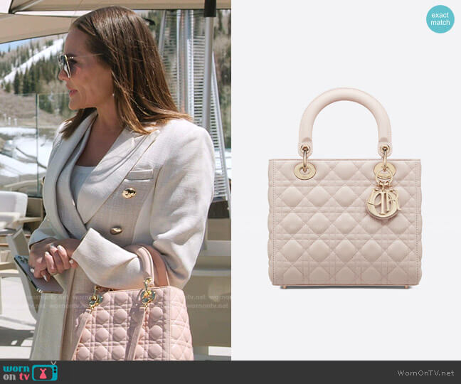 Dior Medium Lady Dior Bag worn by Meredith Marks on The Real Housewives of Salt Lake City