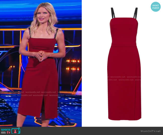 Dolce & Gabbana Cady Midi Dress worn by Sara Haines on The Chase