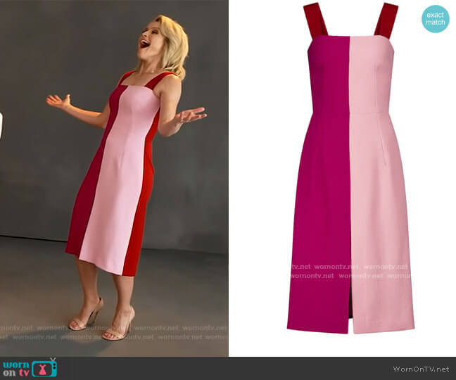 Dolce and Gabbana Stretch Wool Midi Dress worn by Sara Haines on The View