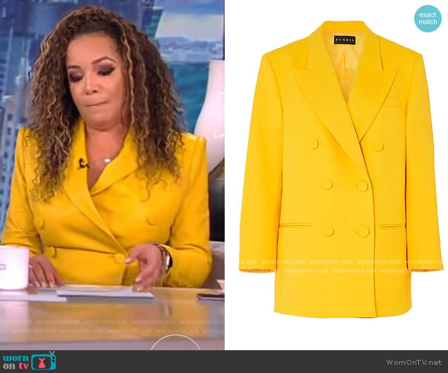 Dundas Sartorial Jacket worn by Sunny Hostin on The View