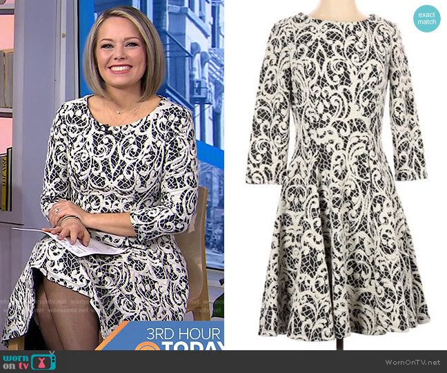 Eliza J Knit Floral Dress worn by Dylan Dreyer on Today