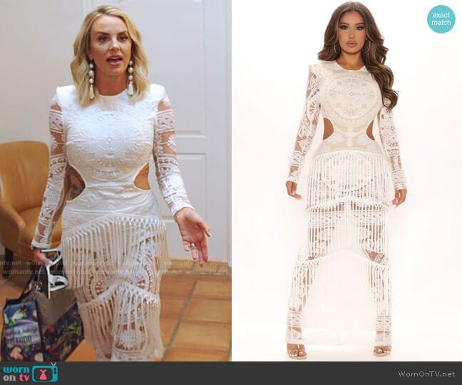 Fahion Nova Coachella Valley Maxi Dress worn by Whitney Rose on The Real Housewives of Salt Lake City