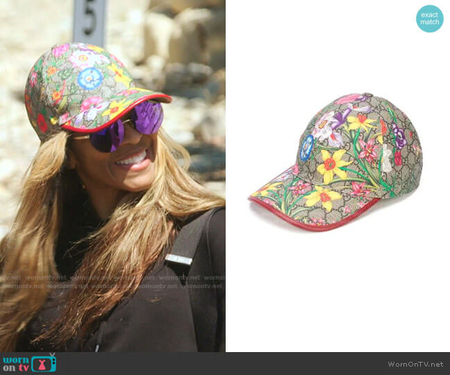 Gucci Floral GG Baseball Cap worn by Mary Cosby on The Real Housewives of Salt Lake City