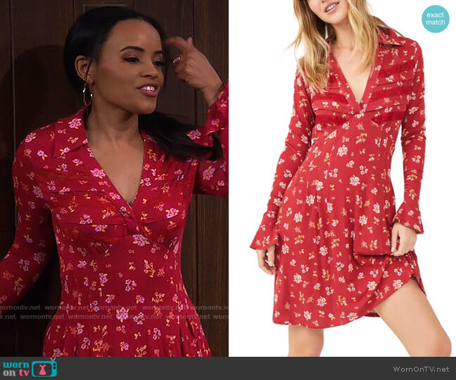 Free People Good Days Mini Dress in Pop Combo