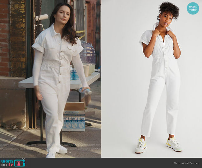 Free People Marci Coverall worn by Charlotte York (Kristin Davis) on And Just Like That