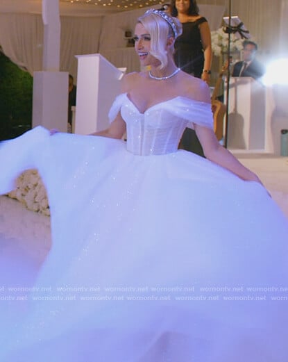 Paris’s wedding dress on Paris in Love