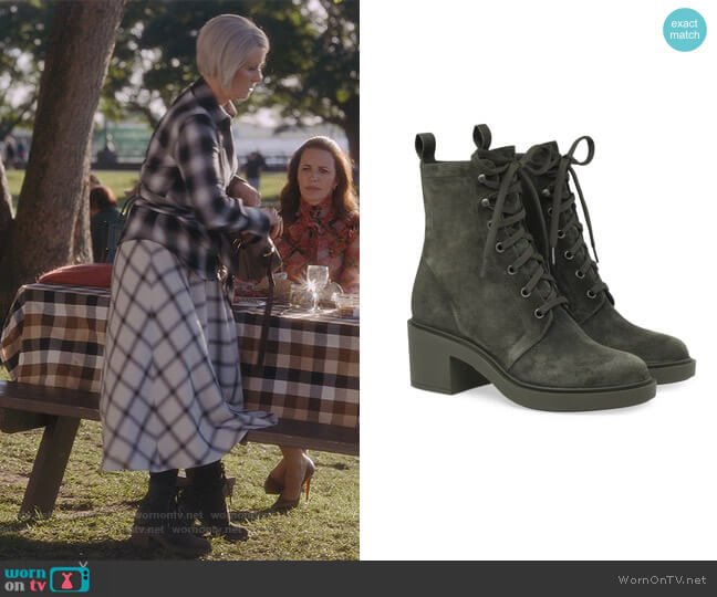 Gianvito Rossi Foster boots worn by Miranda Hobbs (Cynthia Nixon) on And Just Like That