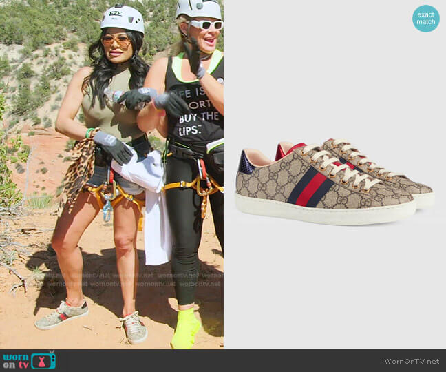 Gucci Ace GG Supreme Sneaker worn by Jen Shah on The Real Housewives of Salt Lake City