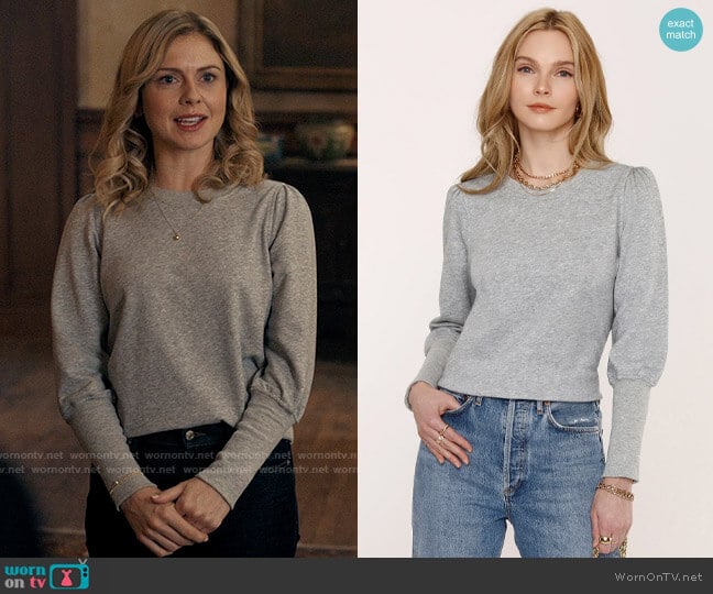 Heartloom Rico Sweatshirt worn by Sam (Rose McIver) on Ghosts