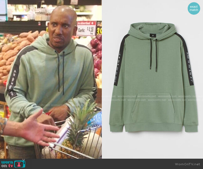 H&M Sleeve Panel-detail Hoodie worn by Gary Williams (Chris Redd) on Kenan