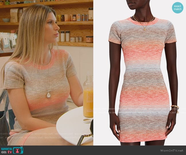 Intermix Jace Rib Knit Mini Dress worn by Maya Vander on Selling Sunset