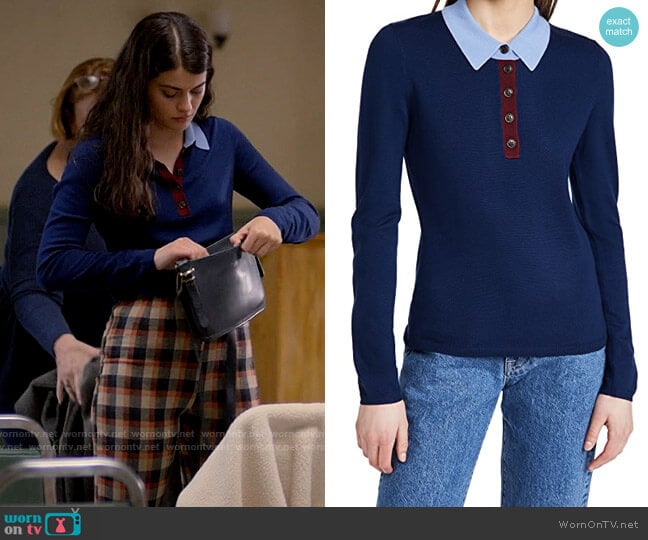 Jason WU Polo Sweater Top worn by Samantha Fink (Sofia Black-D'Elia) on Single Drunk Female