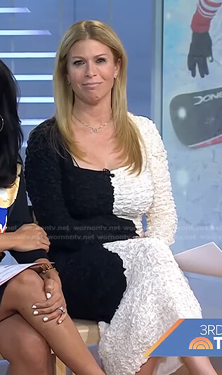 Jill’s black and whtie two-tone dress on Today