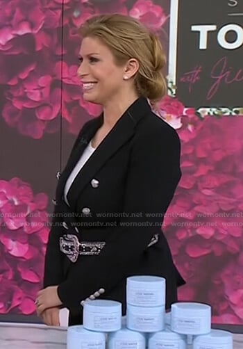 Jill’s black double breasted blazer on Today
