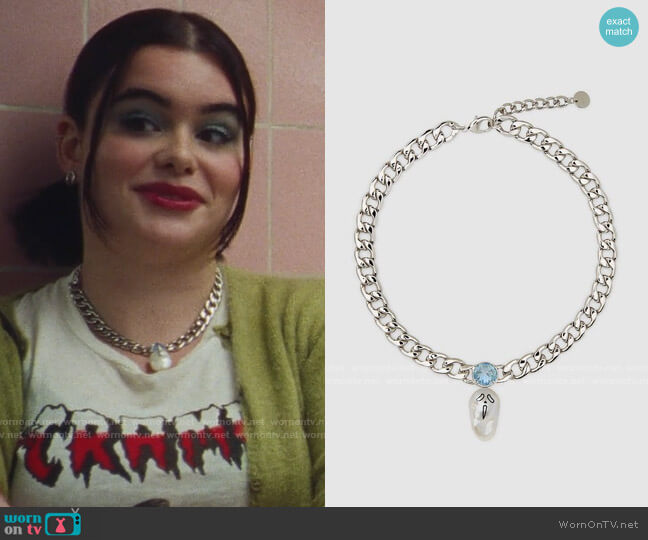 Jiwinaia Urlo Baroque Pearl Necklace worn by Kat Hernandez (Barbie Ferreira) on Euphoria