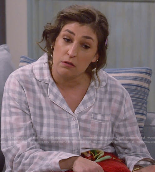 Kat’s grey gingham check night dress on Call Me Kat