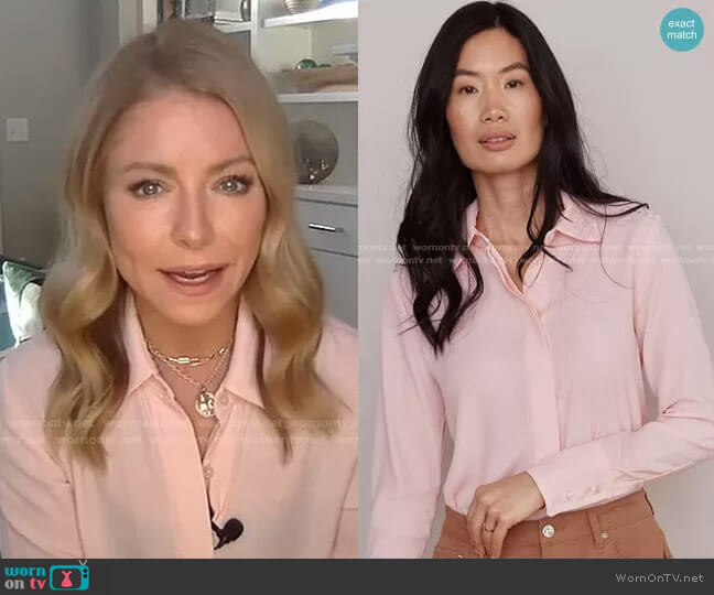 Numi The Simone Blouse worn by Kelly Ripa on Live with Kelly and Mark