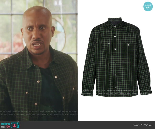 Kenzo Check Print Shirt worn by Gary Williams (Chris Redd) on Kenan