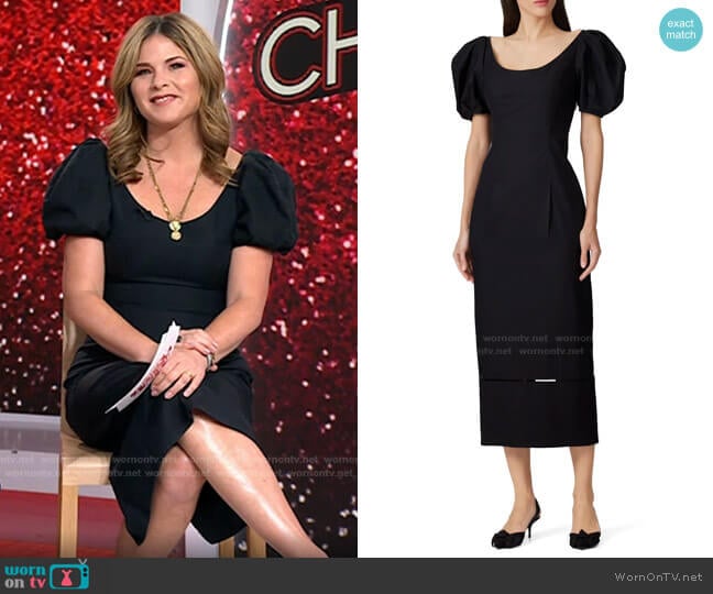 Khaite Allison Dress worn by Jenna Bush Hager on Today