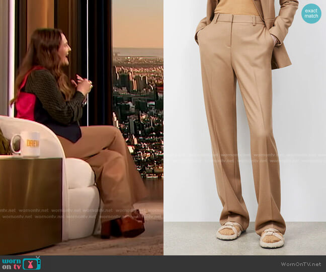Lafayette 148 Gates Pants worn by Drew Barrymore on The Drew Barrymore Show