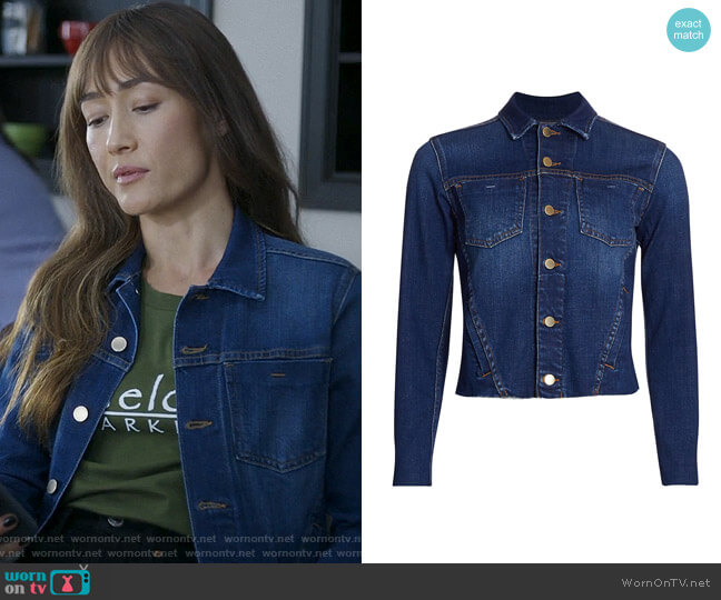 L'Agence Janelle Jacket in York worn by Sarah (Maggie Q) on Pivoting