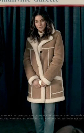 Lana’s suede and shearling jacket on Superman and Lois