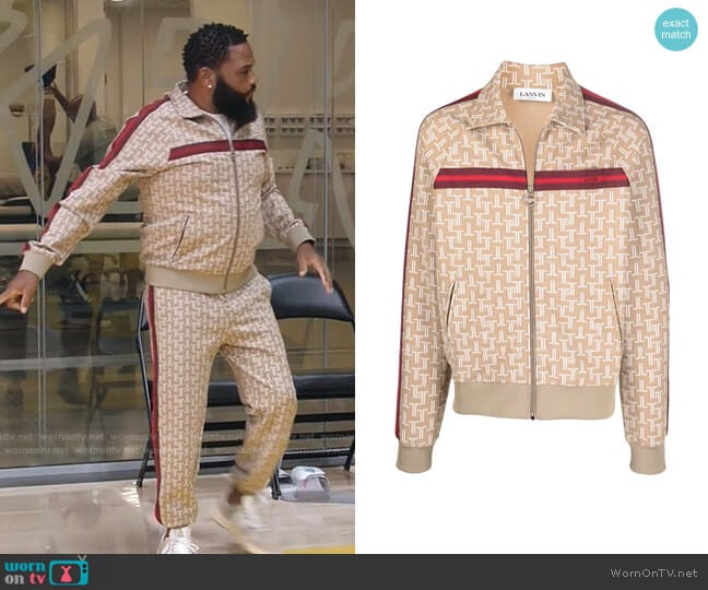 Lanvin Monogram-Print Jacket worn by Andre Johnson (Anthony Anderson) on Black-ish