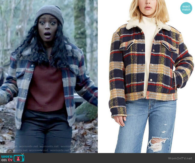 Levis Premium Wool Trucker Jacket worn by Ryan Wilder (Javicia Leslie) on Batwoman