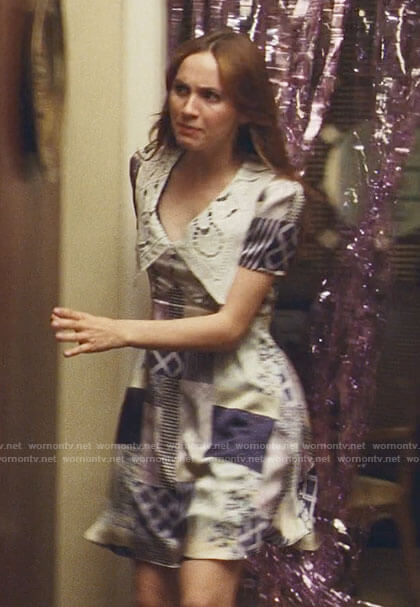 Lexi’s patchwork print dress on Euphoria