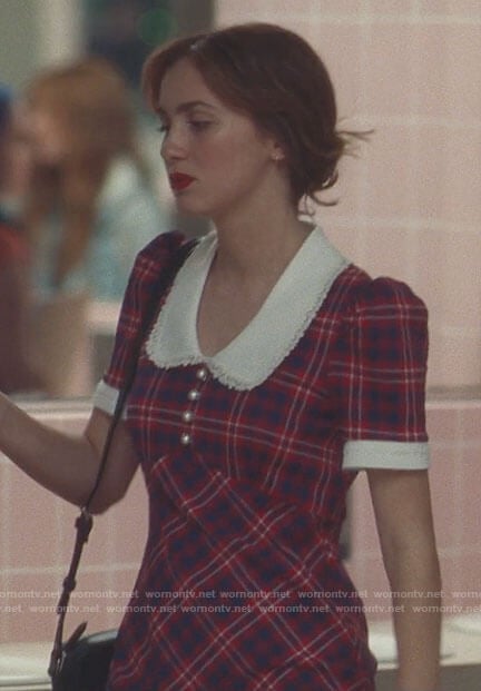 Lexi’s plaid collared dress on Euphoria