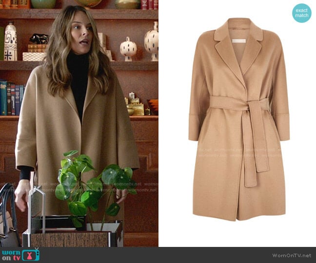 Max Mara Arona Wrap Coat worn by Isabella Colón (Yara Martinez) on Bull