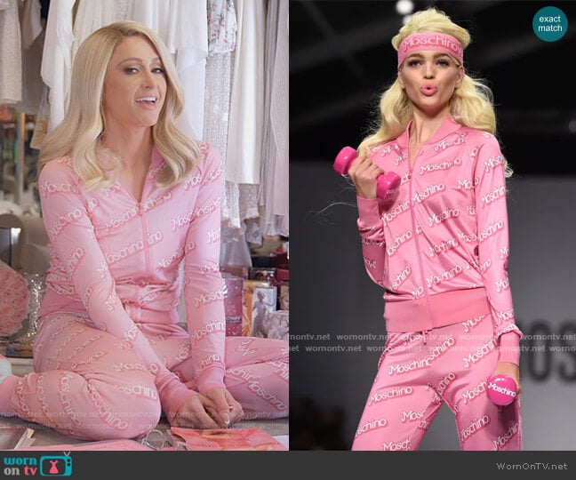 Moschino 2015 Spring Collection worn by Paris Hilton on Paris in Love