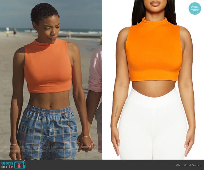 Naked Wardrobe Sleeveless Crop Top