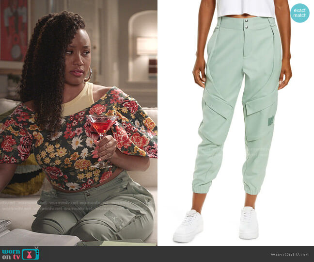 Jordan Essential Utility Pant worn by Olivia Lockhart (Katlyn Nichol) on Black-ish