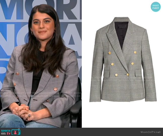 Nili Lotan Henry Plaid Blazer