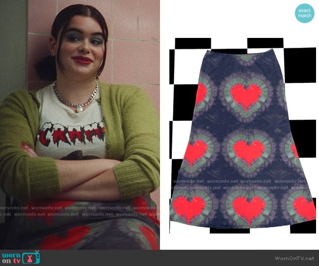 OMighty The OG One Love Skirt worn by Kat Hernandez (Barbie Ferreira) on Euphoria