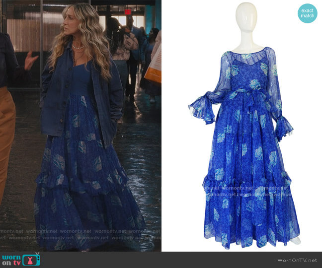 Oscar de la Renta Vintage Dress worn by Carrie Bradshaw (Sarah Jessica Parker) on And Just Like That