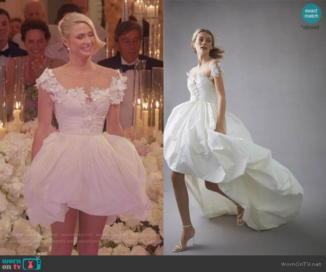 Oscar de la Renta 2022 Spring Bridal Collection worn by Paris Hilton on Paris in Love