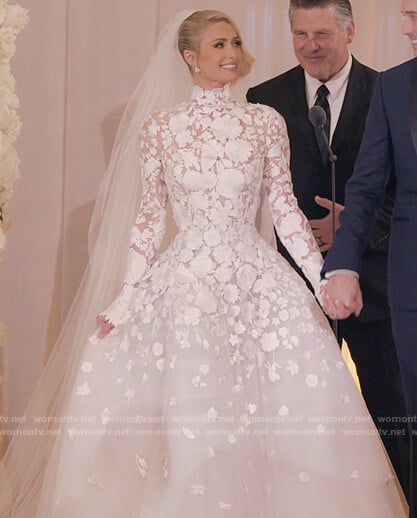 Paris’s wedding dress on Paris in Love