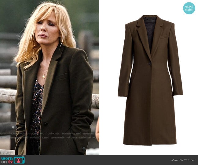 Rag & Bone Daine Coat worn by Beth Dutton (Kelly Reilly) on Yellowstone