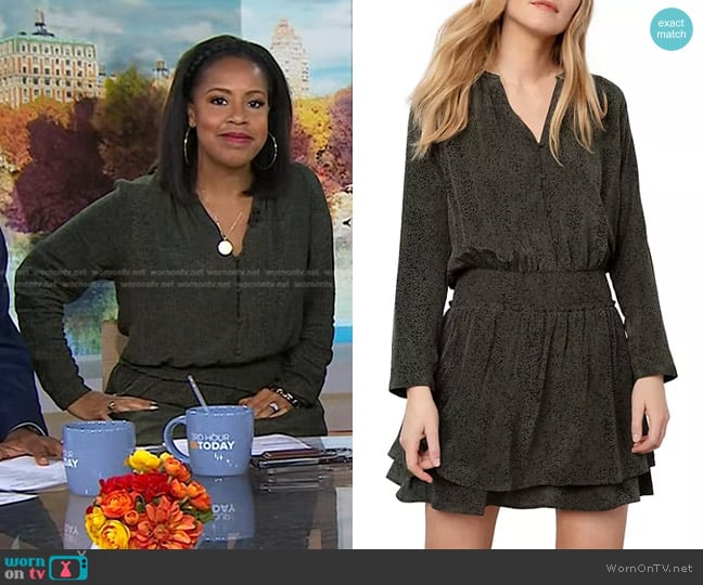 Rails Jasmine Tiered Mini Dress worn by Sheinelle Jones on Today
