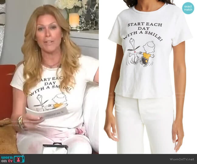 Re/Done x Peanuts Snoopy Classic Graphic Tee worn by Jill Martin on Today