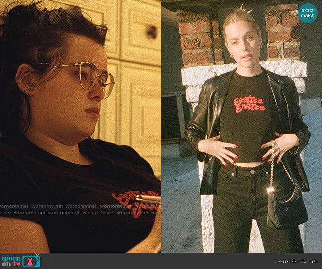 Realisation Exotica Erotica Tee worn by Kat Hernandez (Barbie Ferreira) on Euphoria