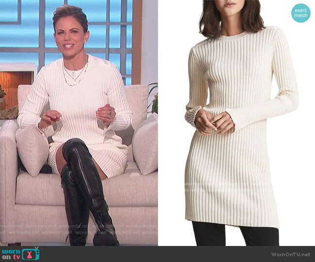 Reiss Ember Rib Sweater Dress worn by Natalie Morales on The Talk