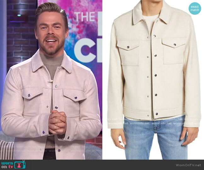 Reiss Jenner Wool Blend Shirt Jacket