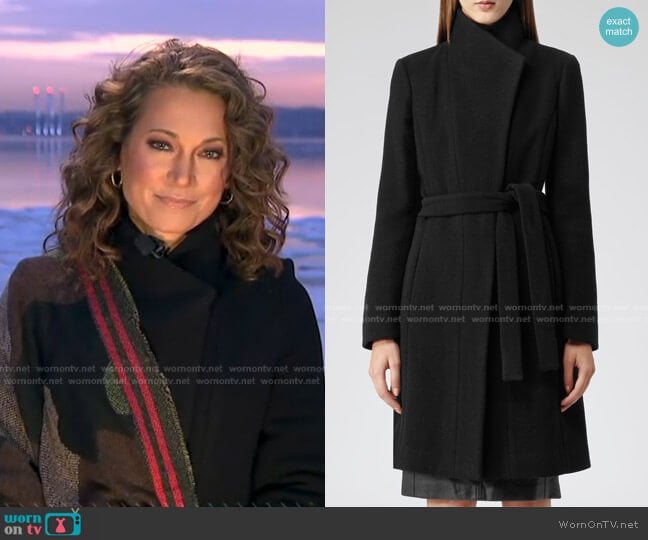 Reiss Alsace Coat worn by Ginger Zee on Good Morning America