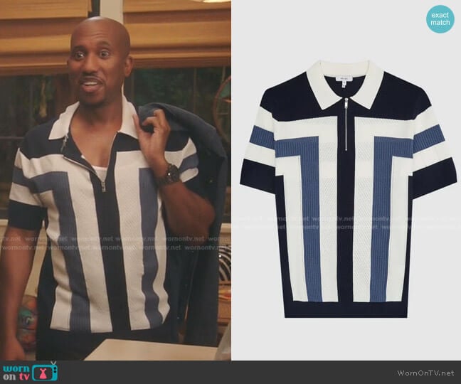 Reiss Breaker Polo shirt worn by Gary Williams (Chris Redd) on Kenan