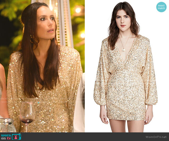 Retrofete Aubrielle Dress worn by Davina Potratz on Selling Sunset