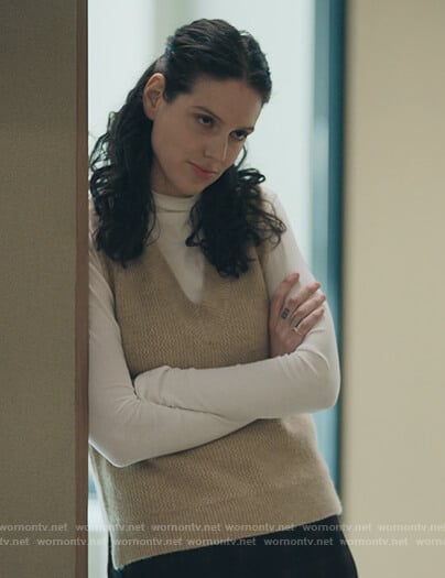Rian’s beige vest on Billions